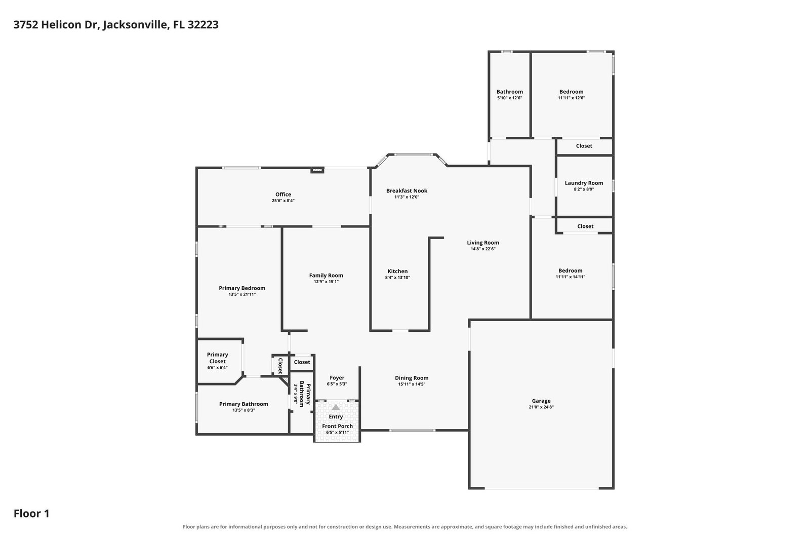 Floor plan of 3752 Helicon Drive